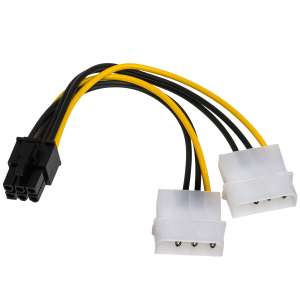 Akyga AK-CA-13 2xMolex/PCI-Express-6pin Adapter
