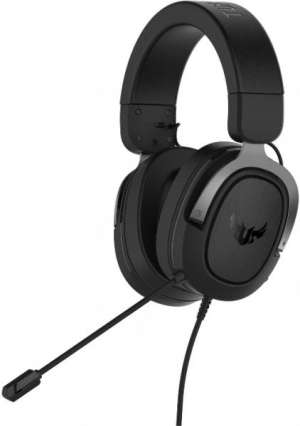 Asus TUF H3 Gaming mikrofonos fejhallgató, 7.1 Surround, Gun Metal