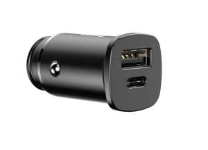 Baseus Square PPS QC4.0 / PD3.0 5A 30W autós töltő, Fekete