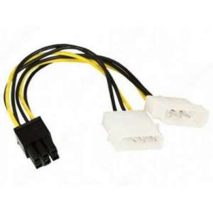 Gembird Videokártya tápkábel 2xMOLEX - 6pin PCI-e
