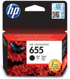 HP 655 Fekete Eredeti Patron
