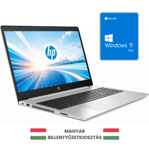 HP ProBook 455 G7 Notebook, AMD Ryzen 5 4500U, Magyar kiosztás, Ezüst