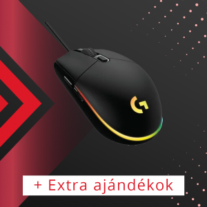 Logitech G203 Lightsync vezetékes egér, fekete, 8.000 DPI, 1ms válaszidő, RGB, szoftver
