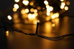 Modee Karácsonyi LED Füzér Plastic Adapteres (200LED/20m/10cm) warm