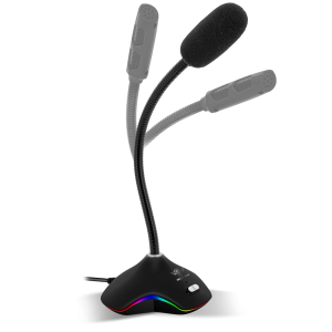 Spirit of Gamer Mikrofon - EKO 300, RGB, USB csatlakozó, 150 cm kábel, Fekete