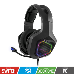 Spirit of Gamer Mikrofonos Fejhallgató ELITE H50, PC, PS4, Xbox One kompatibilis, nagy-párnás