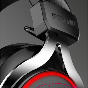 Spirit of Gamer XPERT H600 MultiPlatform Mikrofonos Gamer Fejhallgató, Fekete