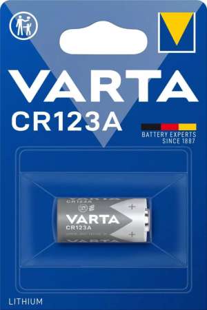 Varta CR123 lithium elem, 3V-os