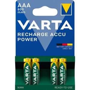 VARTA Power AAA 800 mAh NiMH akkumulátor - 4 db / csomag