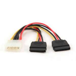 VCOM Molex - SATA-Y Átalakító kábel